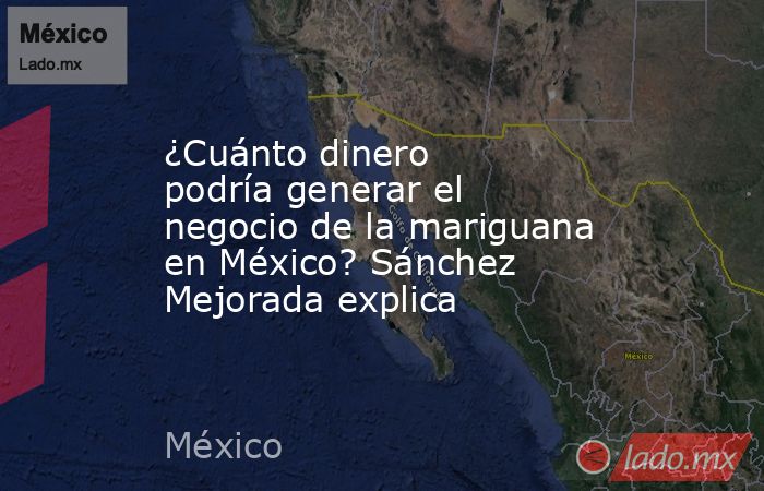 ¿Cuánto dinero podría generar el negocio de la mariguana en México? Sánchez Mejorada explica. Noticias en tiempo real