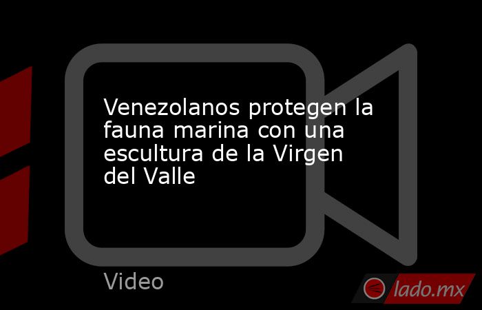 Venezolanos protegen la fauna marina con una escultura de la Virgen del Valle. Noticias en tiempo real