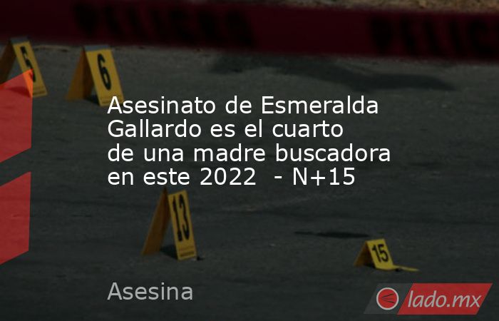 Asesinato de Esmeralda Gallardo es el cuarto de una madre buscadora en este 2022  - N+15. Noticias en tiempo real