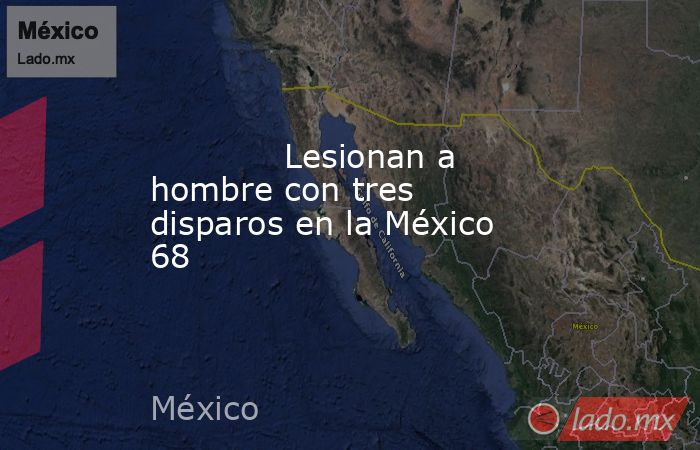             Lesionan a hombre con tres disparos en la México 68            . Noticias en tiempo real