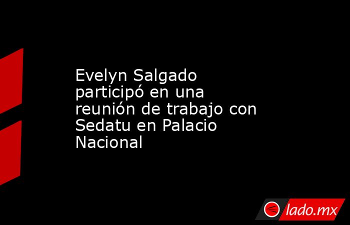 Evelyn Salgado participó en una reunión de trabajo con Sedatu en Palacio Nacional. Noticias en tiempo real