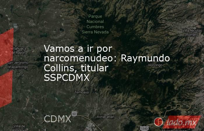 Vamos a ir por narcomenudeo: Raymundo Collins, titular SSPCDMX. Noticias en tiempo real