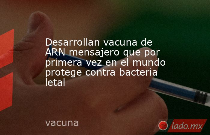 Desarrollan vacuna de ARN mensajero que por primera vez en el mundo protege contra bacteria letal. Noticias en tiempo real