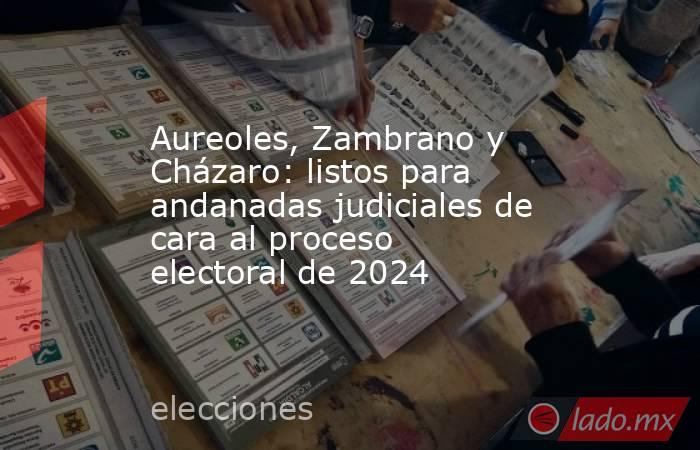 Aureoles, Zambrano y Cházaro: listos para andanadas judiciales de cara al proceso electoral de 2024. Noticias en tiempo real