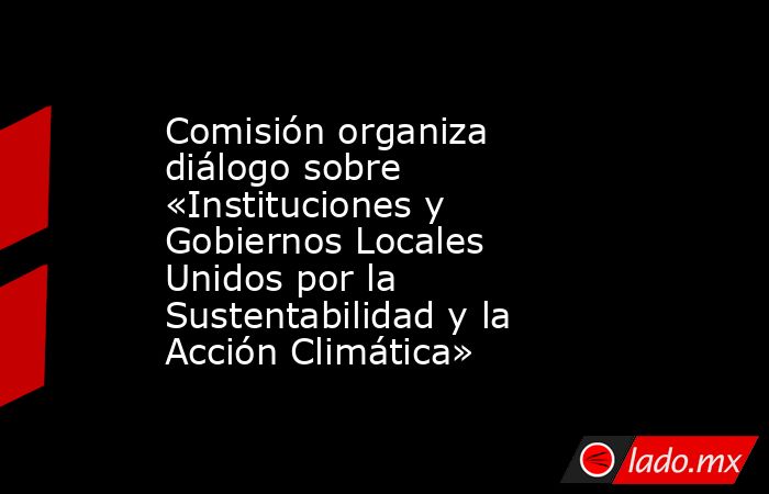 Comisión organiza diálogo sobre «Instituciones y Gobiernos Locales Unidos por la Sustentabilidad y la Acción Climática». Noticias en tiempo real