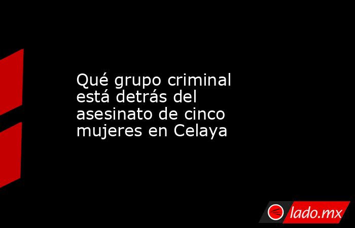 Qué grupo criminal está detrás del asesinato de cinco mujeres en Celaya. Noticias en tiempo real