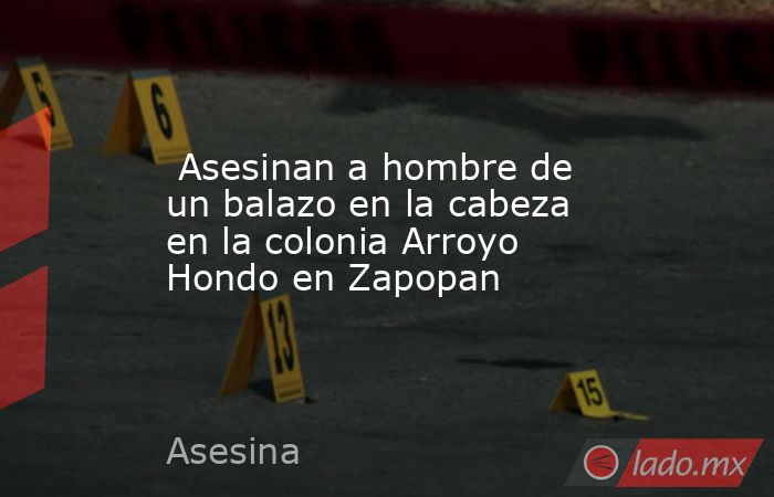  Asesinan a hombre de un balazo en la cabeza en la colonia Arroyo Hondo en Zapopan. Noticias en tiempo real