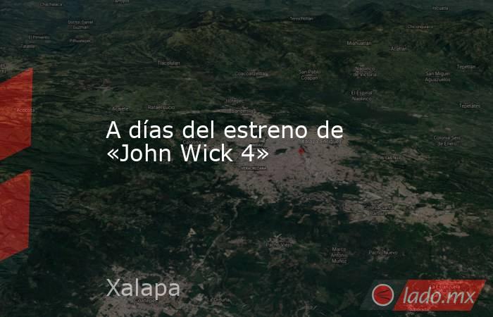 A días del estreno de «John Wick 4». Noticias en tiempo real