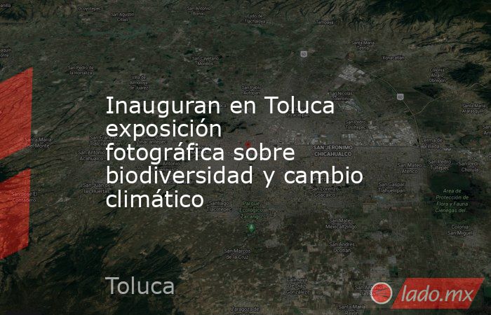 Inauguran en Toluca exposición fotográfica sobre biodiversidad y cambio climático. Noticias en tiempo real