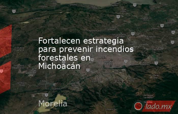 Fortalecen estrategia para prevenir incendios forestales en Michoacán. Noticias en tiempo real