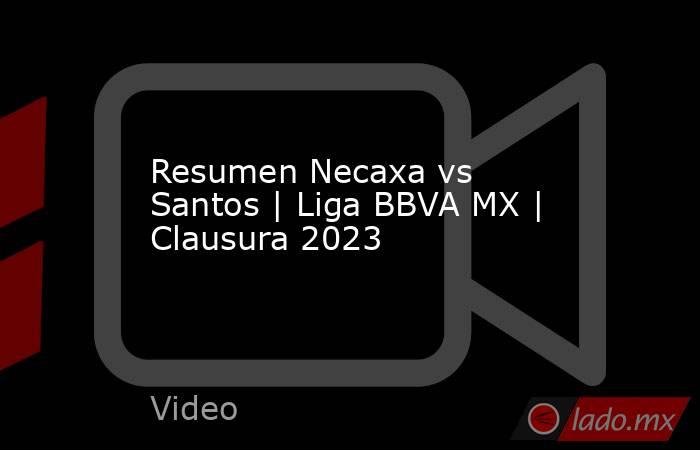 Resumen Necaxa vs Santos | Liga BBVA MX | Clausura 2023. Noticias en tiempo real