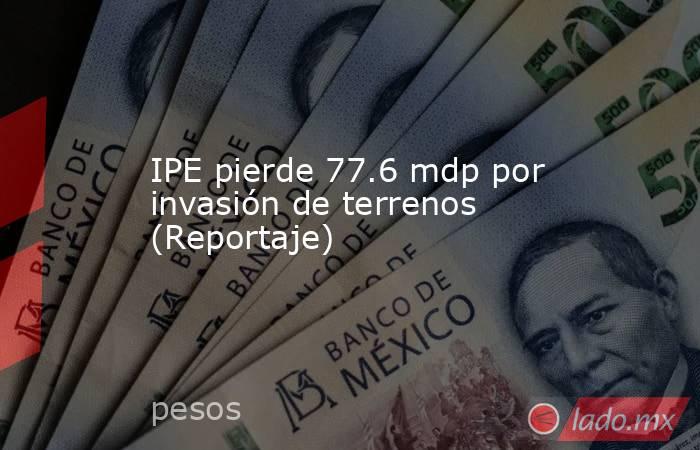 IPE pierde 77.6 mdp por invasión de terrenos (Reportaje). Noticias en tiempo real