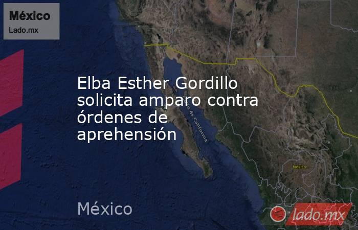 Elba Esther Gordillo solicita amparo contra órdenes de aprehensión. Noticias en tiempo real