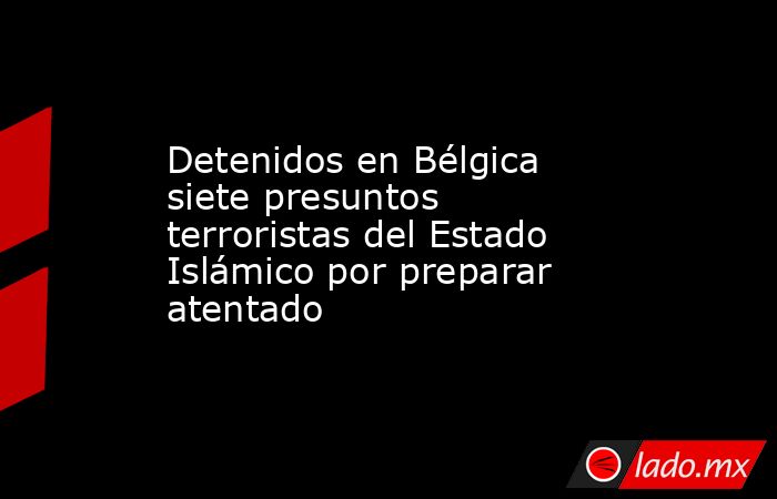 Detenidos en Bélgica siete presuntos terroristas del Estado Islámico por preparar atentado. Noticias en tiempo real