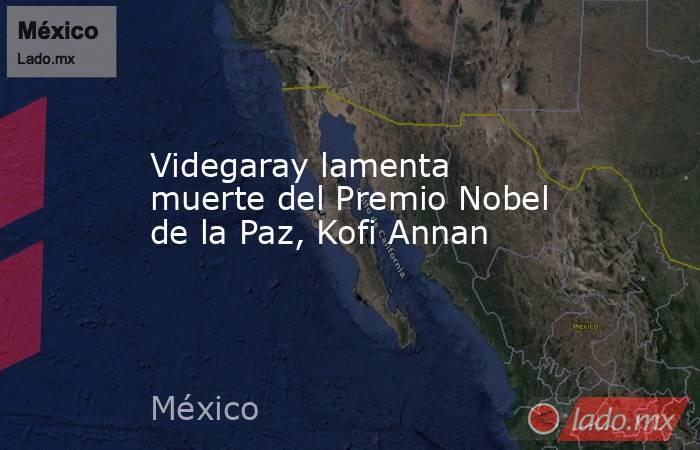 Videgaray lamenta muerte del Premio Nobel de la Paz, Kofi Annan. Noticias en tiempo real
