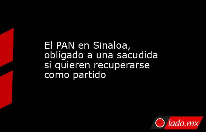 El PAN en Sinaloa, obligado a una sacudida si quieren recuperarse como partido. Noticias en tiempo real