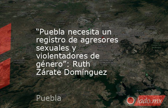 “Puebla necesita un registro de agresores sexuales y violentadores de género”: Ruth Zárate Domínguez. Noticias en tiempo real