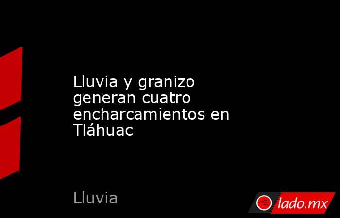Lluvia y granizo generan cuatro encharcamientos en Tláhuac. Noticias en tiempo real