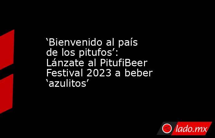 ‘Bienvenido al país de los pitufos’: Lánzate al PitufiBeer Festival 2023 a beber ‘azulitos’. Noticias en tiempo real