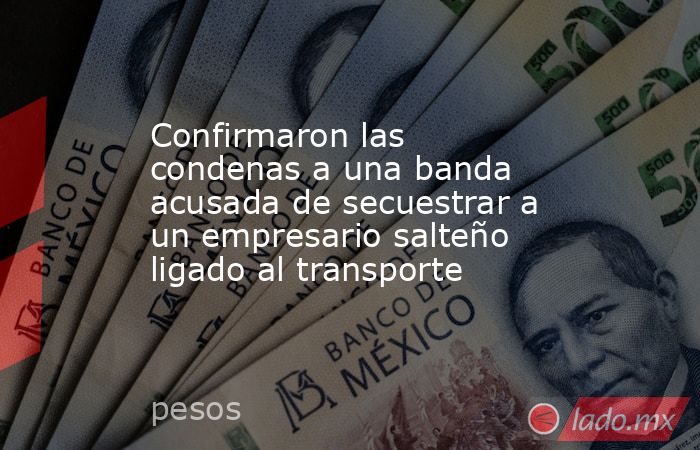 Confirmaron las condenas a una banda acusada de secuestrar a un empresario salteño ligado al transporte. Noticias en tiempo real