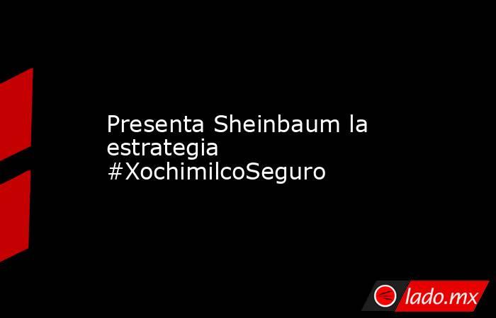 Presenta Sheinbaum la estrategia #XochimilcoSeguro. Noticias en tiempo real