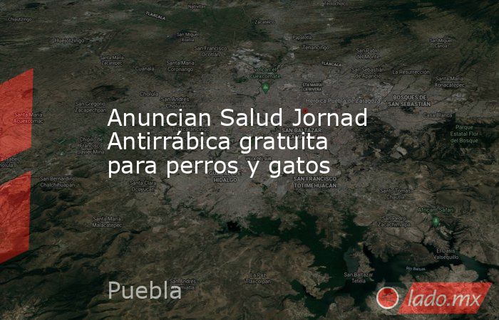 Anuncian Salud Jornad Antirrábica gratuita para perros y gatos. Noticias en tiempo real