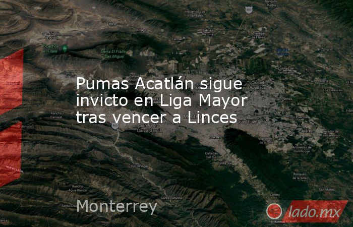 Pumas Acatlán sigue invicto en Liga Mayor tras vencer a Linces. Noticias en tiempo real