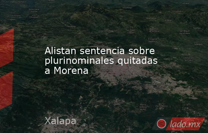 Alistan sentencia sobre plurinominales quitadas a Morena. Noticias en tiempo real