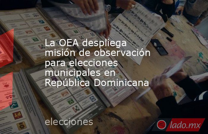 La OEA despliega misión de observación para elecciones municipales en República Dominicana. Noticias en tiempo real