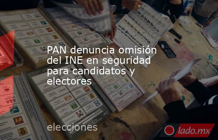 PAN denuncia omisión del INE en seguridad para candidatos y electores. Noticias en tiempo real