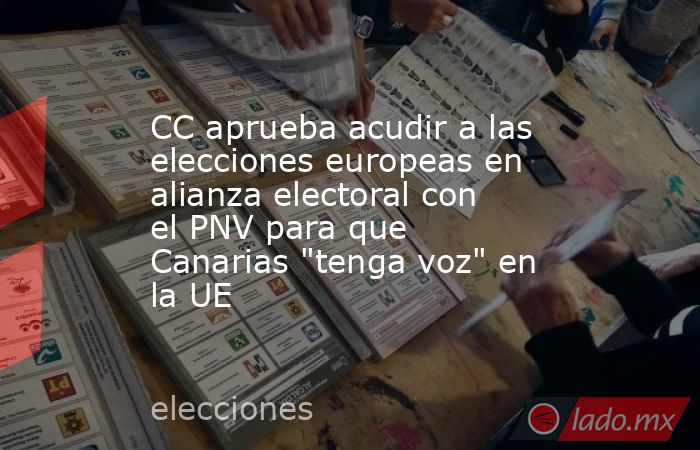 CC aprueba acudir a las elecciones europeas en alianza electoral con el ...