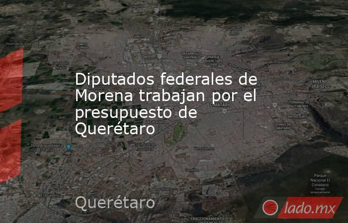 Diputados federales de Morena trabajan por el presupuesto de Querétaro. Noticias en tiempo real