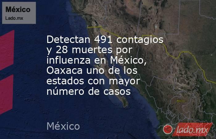 Detectan 491 contagios y 28 muertes por influenza en México, Oaxaca uno de los estados con mayor número de casos. Noticias en tiempo real