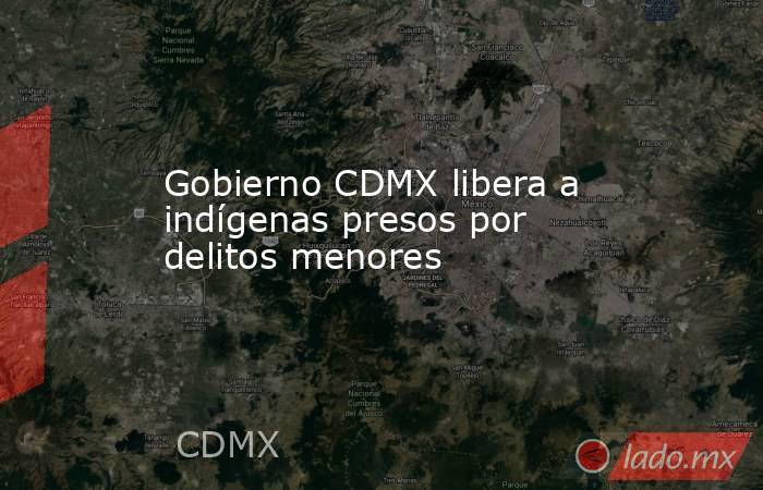 Gobierno CDMX libera a indígenas presos por delitos menores. Noticias en tiempo real