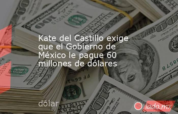 Kate del Castillo exige que el Gobierno de México le pague 60 millones de dólares. Noticias en tiempo real