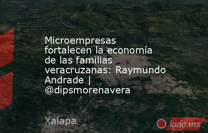 Microempresas fortalecen la economía de las familias veracruzanas: Raymundo Andrade | @dipsmorenavera. Noticias en tiempo real