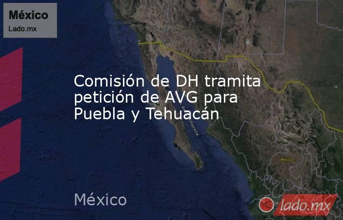 Comisión de DH tramita petición de AVG para Puebla y Tehuacán. Noticias en tiempo real