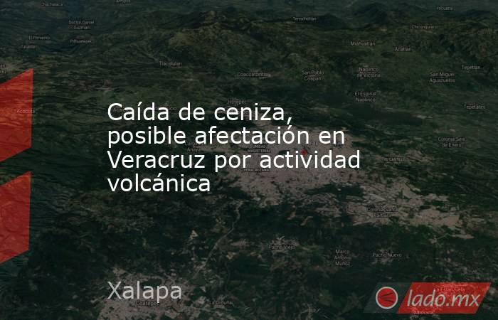 Caída de ceniza, posible afectación en Veracruz por actividad volcánica. Noticias en tiempo real