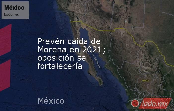 Prevén caída de Morena en 2021; oposición se fortalecería. Noticias en tiempo real