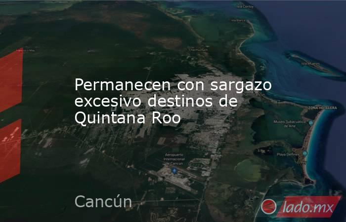 Permanecen con sargazo excesivo destinos de Quintana Roo. Noticias en tiempo real