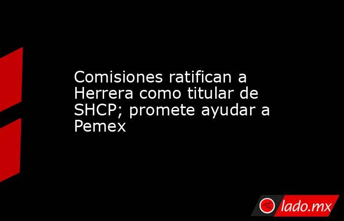 Comisiones ratifican a Herrera como titular de SHCP; promete ayudar a Pemex. Noticias en tiempo real