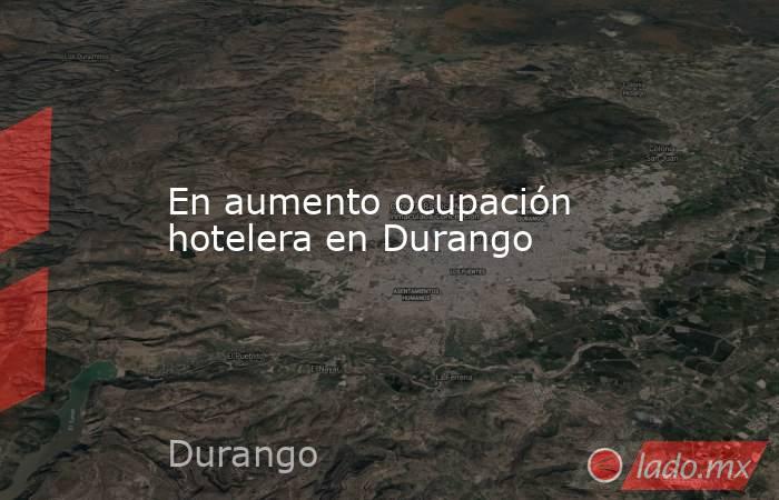 En aumento ocupación hotelera en Durango
. Noticias en tiempo real