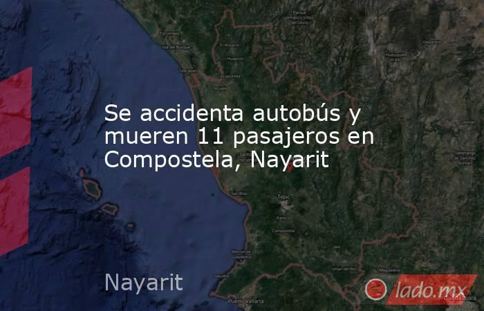 Se accidenta autobús y mueren 11 pasajeros en Compostela, Nayarit. Noticias en tiempo real