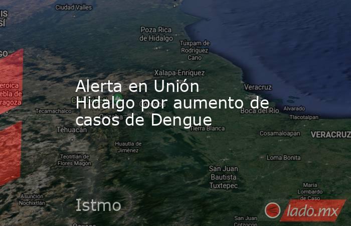 Alerta en Unión Hidalgo por aumento de casos de Dengue. Noticias en tiempo real