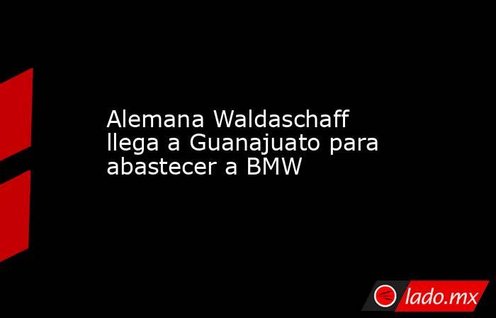 Alemana Waldaschaff llega a Guanajuato para abastecer a BMW. Noticias en tiempo real