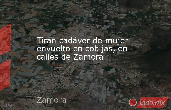 Tiran cadáver de mujer envuelto en cobijas, en calles de Zamora. Noticias en tiempo real