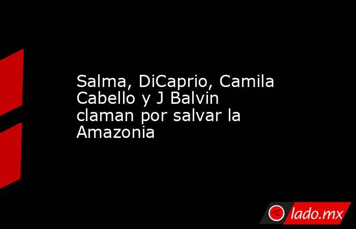 Salma, DiCaprio, Camila Cabello y J Balvin claman por salvar la Amazonia. Noticias en tiempo real