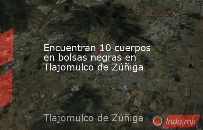Encuentran 10 cuerpos en bolsas negras en Tlajomulco de Zúñiga. Noticias en tiempo real