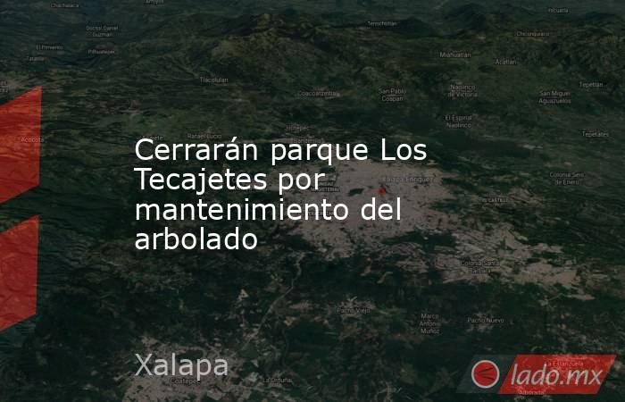 Cerrarán parque Los Tecajetes por mantenimiento del arbolado. Noticias en tiempo real