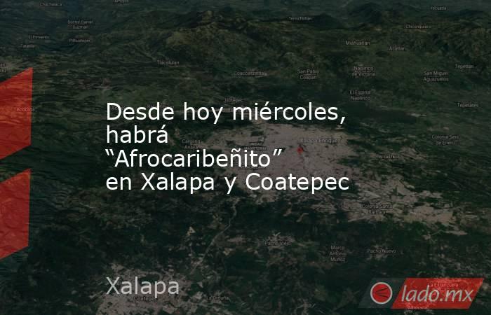 Desde hoy miércoles, habrá “Afrocaribeñito” en Xalapa y Coatepec. Noticias en tiempo real